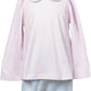 The Proper Peony Light Pink Stripe Scallop Bloomer Set