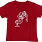 Mustard and Ketchup Short Sleeved Crimson/White Football Player T-Shirt