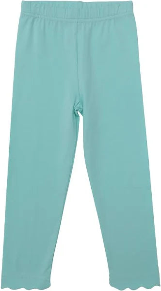 Trotter Street Scallop Leggings- Mint