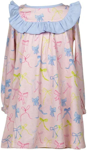 The Proper Peony Ribbon Party Long Sleeve Dress