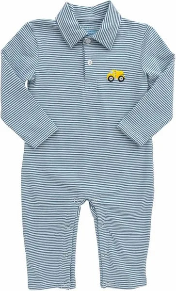 Itsy Bitsy Dump Truck Polo Romper