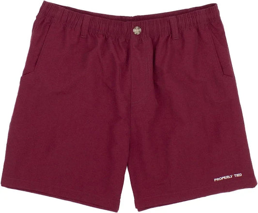 Properly Tied Boys Mallard Shorts Maroon