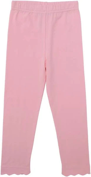 Trotter Street Scallop Leggings- Light Pink