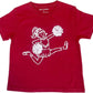 Mustard and Ketchup Short Sleeved Crimson/White Cheerleader T-Shirt