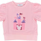 LuLu BeBe Lily Castle Pink Sequin Puff Shirt