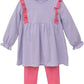 Trotter Street Olivia Pants Set- Lavender Stripe/Pink