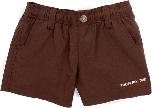 Properly Tied Boys Mallard Shorts Bark