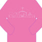 Mustard and Ketchup LS Pink Nativity with Light Pink Ink T-Shirt