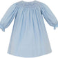 Petit Bebe Tiffany Blue Corduroy Long Sleeve Bishop