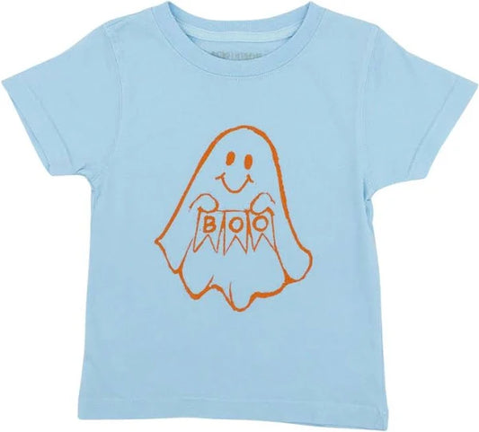 Mustard and Ketchup SS Light Blue BOO Ghost T-Shirt