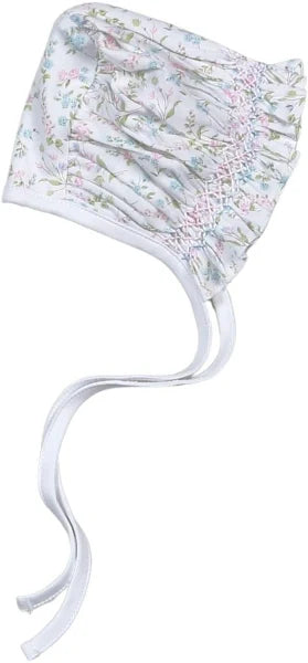 Baby Loren Vivian Floral Hand Smocked Bonnet