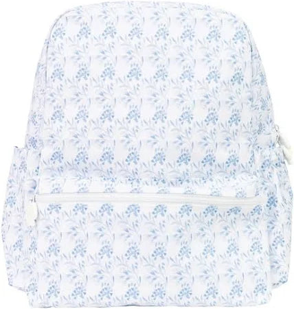 Apple of My Isla The Large Backpack--Navy Floral