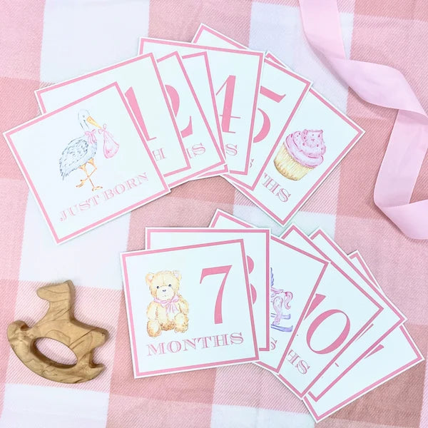 Beaufort Bonnet Sir Propers Month Markers--Palm Beach Pink