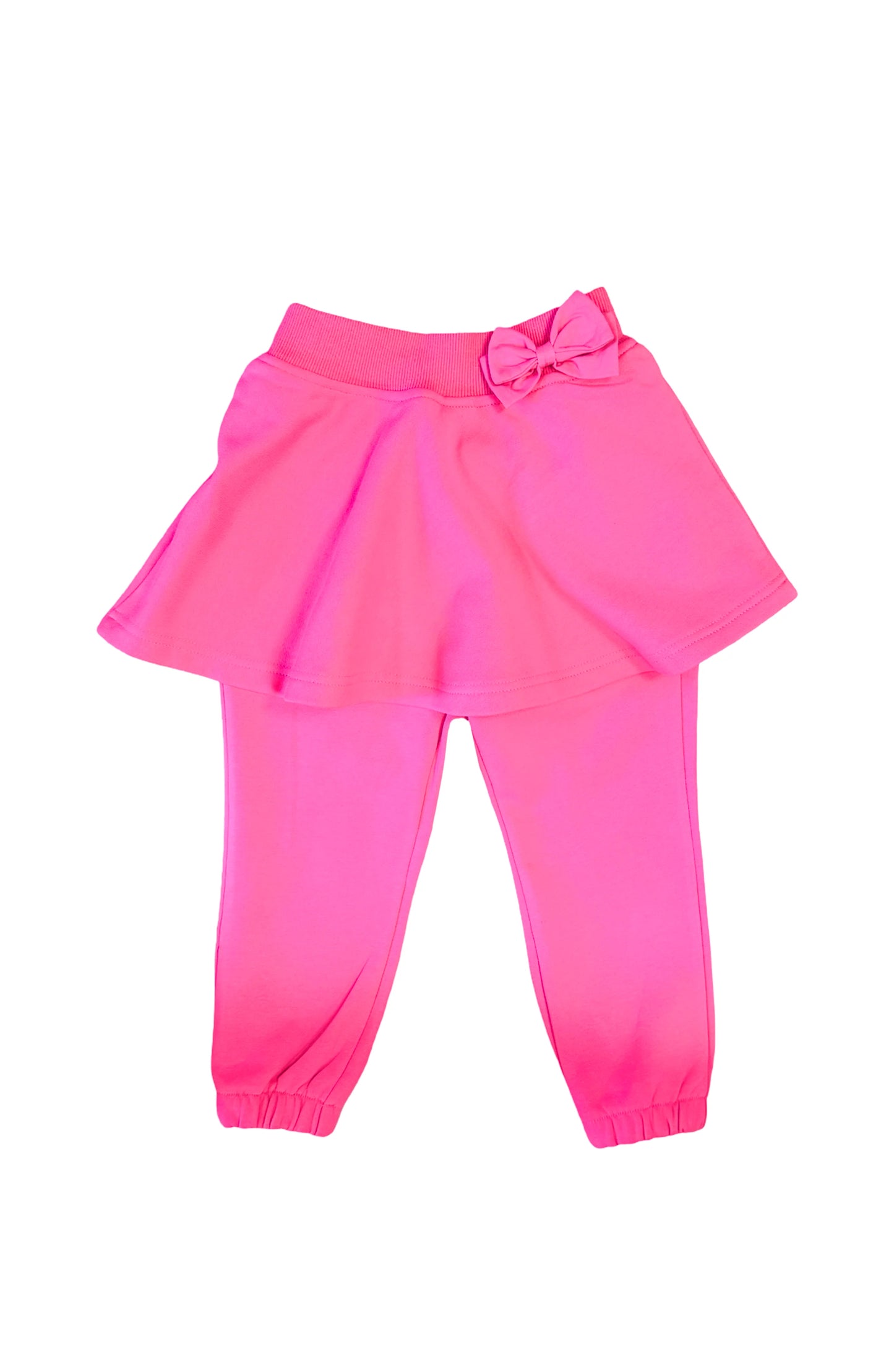 Bits and Bows Hot Pink Skirted Bow Jogger