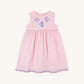 Beaufort Bonnet Sleeveless Cindy Lou Dress Palm Beach Pink with Patchwork Appliques