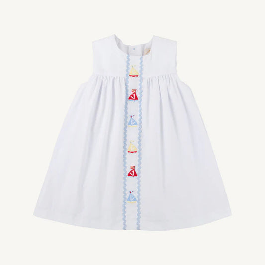 Beaufort Bonnet Sleeveless Tabitha's Teacher's Pet Dress--Sailboat