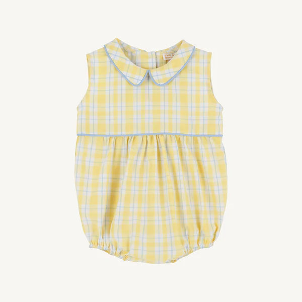 Beaufort Bonnet Sleeveless Bradford Bubble--Forsyth Park Plaid/Beale Street Blue