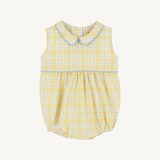 Beaufort Bonnet Sleeveless Bradford Bubble--Forsyth Park Plaid/Beale Street Blue