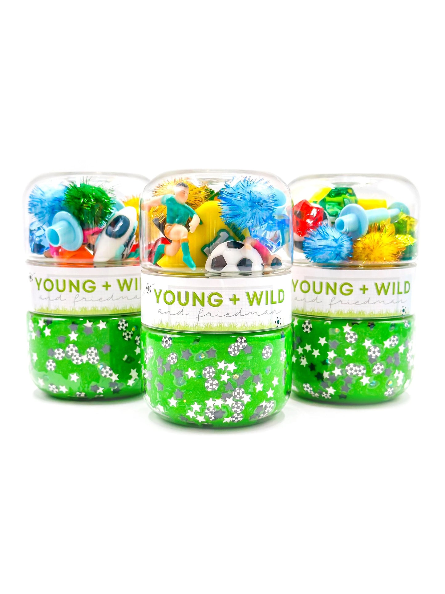 Young, Wild and Friedman Grab and Go Dough Jar--Soccer