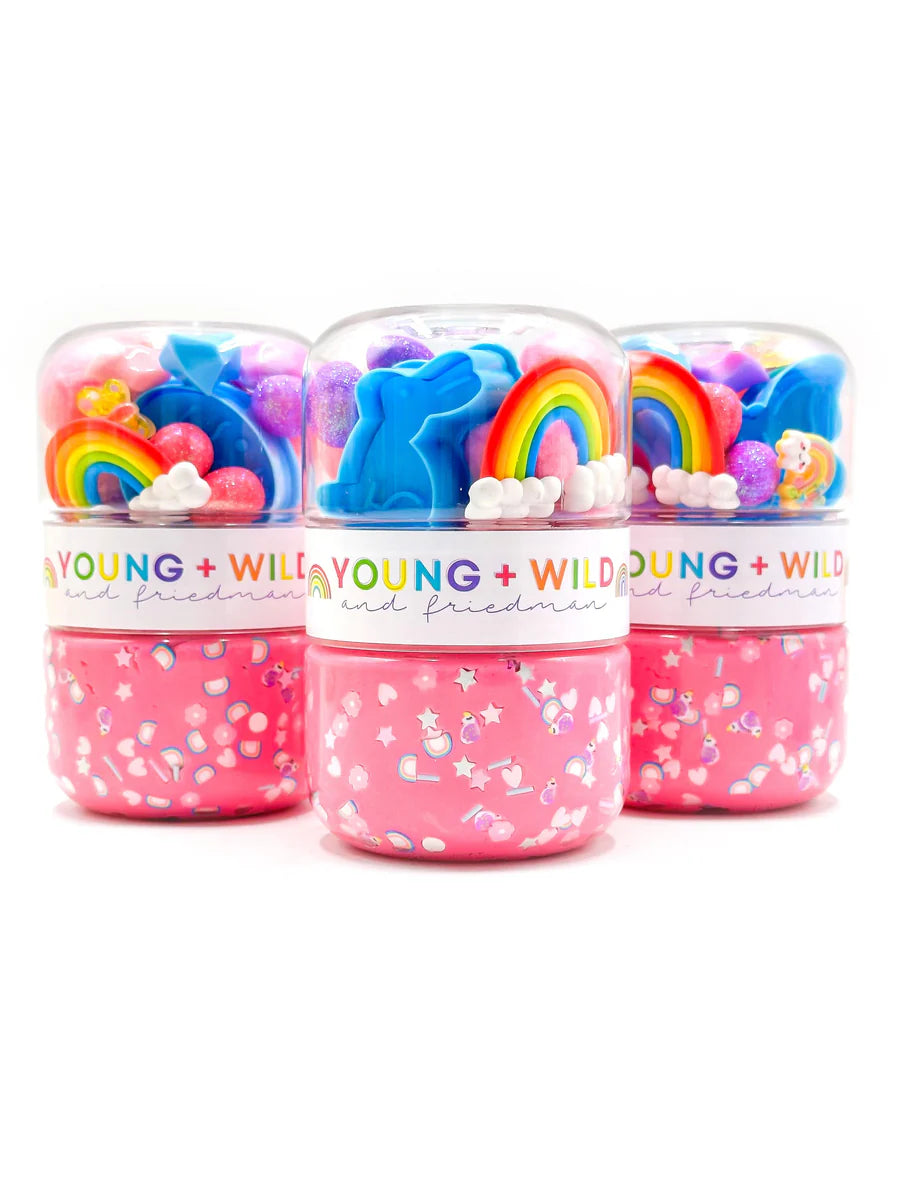 Young, Wild and Friedman Grab and Go Jar--Spring Rainbow
