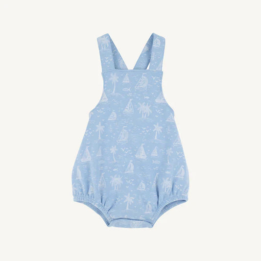 Beaufort Bonnet Stillman Sunsuit Bay Side Boats with Worth Avenue White