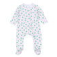 Magnolia Baby Sweet Clover Print Zip Footie
