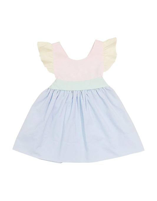 Sweet Dreams Colorblock Dress with Bow