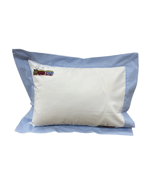 Sweet Dreams Train Pillow Case with Pillow Insert