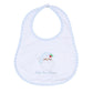 Magnolia Baby Sweet St Nick Applique Baby's 1st Christmas Bib--Light Blue