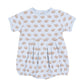 Magnolia Baby Tiny Tailgater Print Bubble--Light Blue