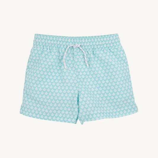 Beaufort Bonnet Tortola Swim Trunks--Dunmore Doo-Dad with Lauderdale Lavender