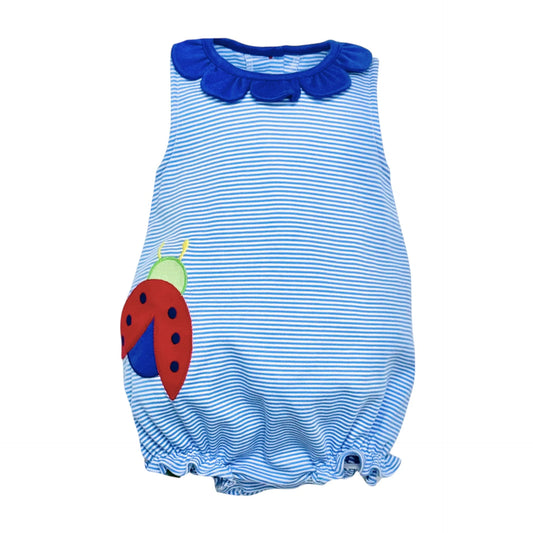 Zuccini Ladybug Reagan Bubble, Periwinkle Bitty Knit