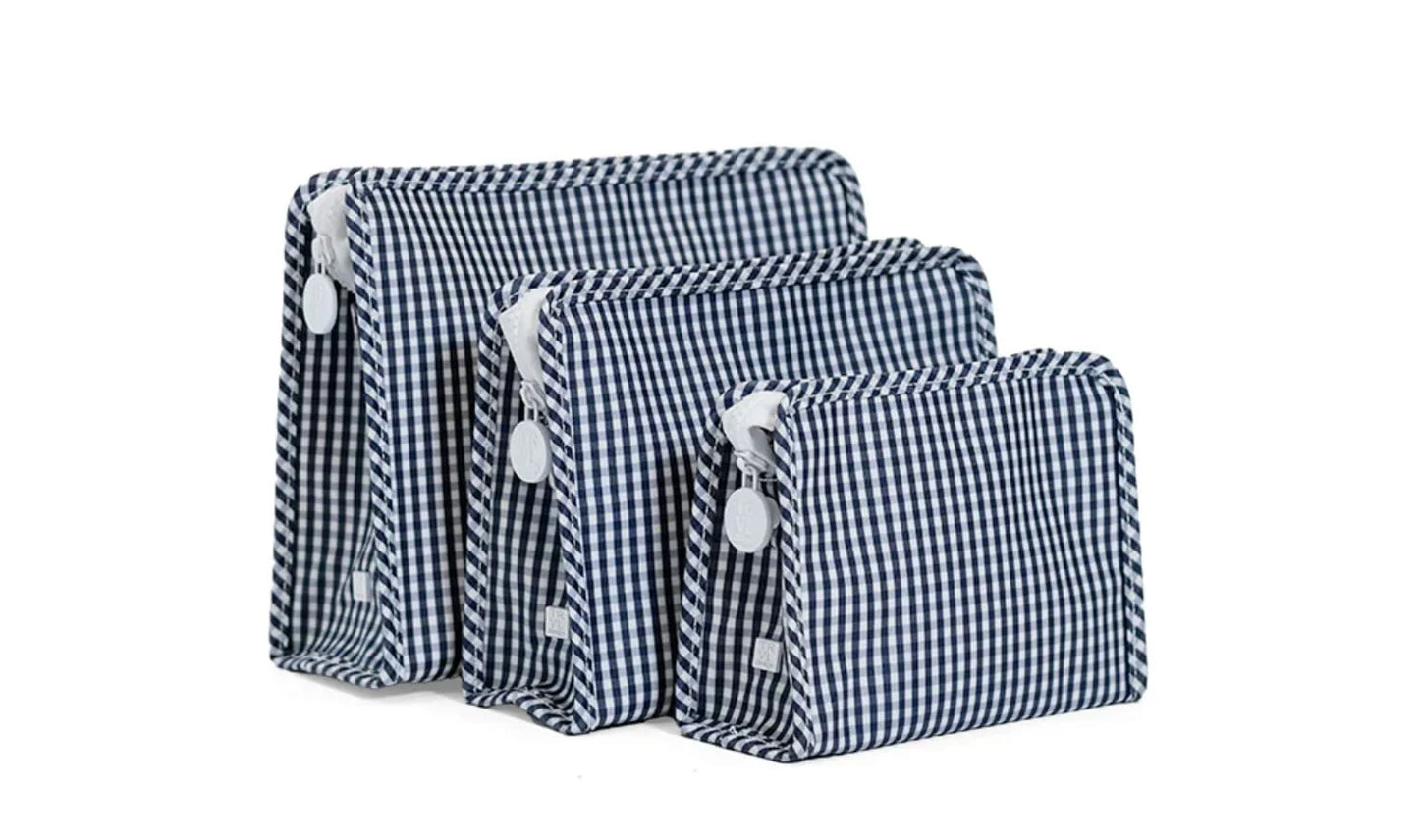 TRVL Design Roadie Large--Navy Gingham
