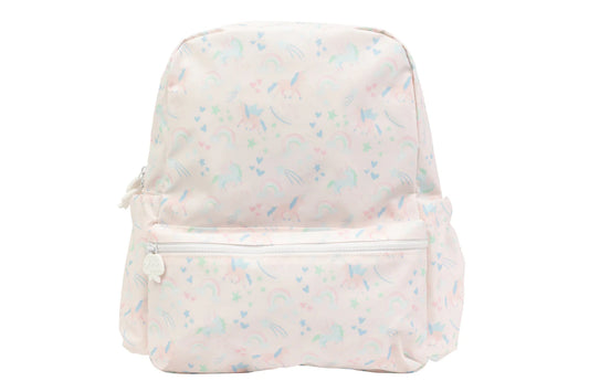 Apple of My Isla The Large Backpack in Unicorns