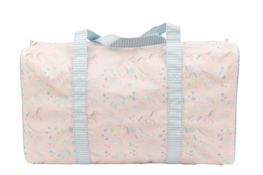 Apple of My Isla The Duffle Bag in Unicorns