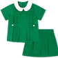 Lullaby Set Andrew Short Set-Garland Green/Dreamy White Corduroy