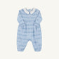 Beaufort Bonnet Long Sleeve Bradford Romper--Blue Choo Choos
