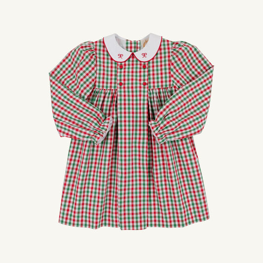Beaufort Bonnet Della Marie Dress--Richmond Red and Kiawah Kelly Green Gingham