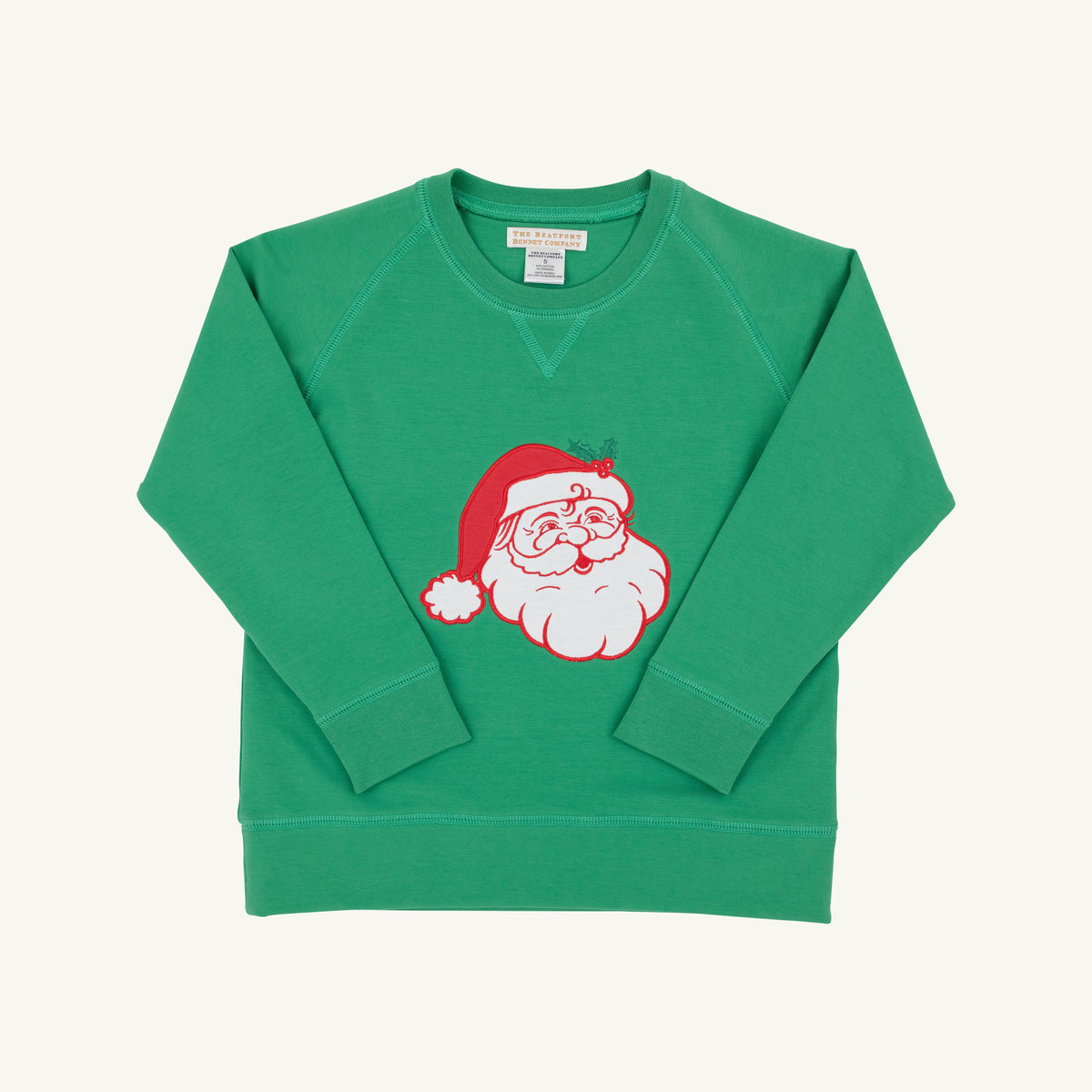 Beaufort Bonnet Cassidy Comfy Crewneck - Boys--Kiawah Kelly Green/Santa