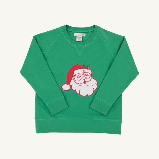 Beaufort Bonnet Cassidy Comfy Crewneck - Boys--Kiawah Kelly Green/Santa
