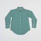 Saltwater Boys Carter Oxford Shirt--Green Check