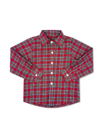 Lullaby Set Brees Button Down--Woodstock Plaid