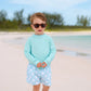 Beaufort Bonnet Walker's Wave Swim Shirt--Edisto Egg Blue