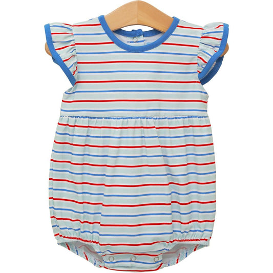 Trotter Street Lucy Bubble- Patriotic Stripe
