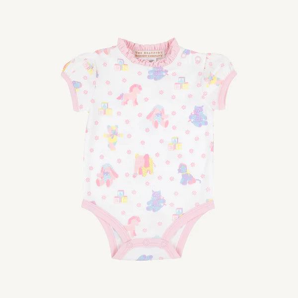 Beaufort Bonnet Wendy Onesie--Cuddle Up Cutie (Palm Beach Pink)
