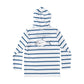 Prodoh Kids Pro Performance Hoodie T-Shirt--Windsurfer Navy Peony Stripe--African Pompano